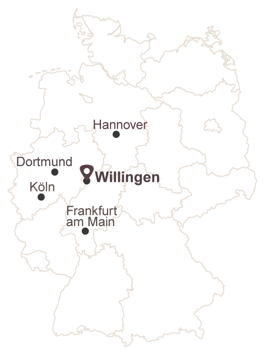 Deutschlandkarte Willingen